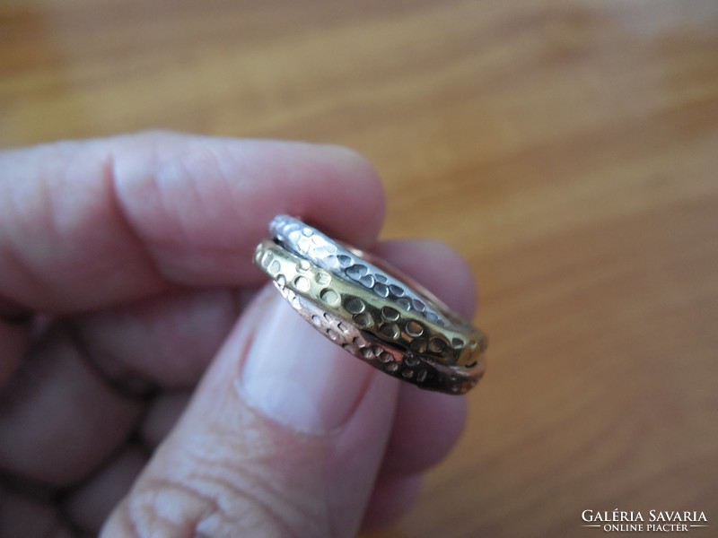 54 And 3 tone 925 silver ring