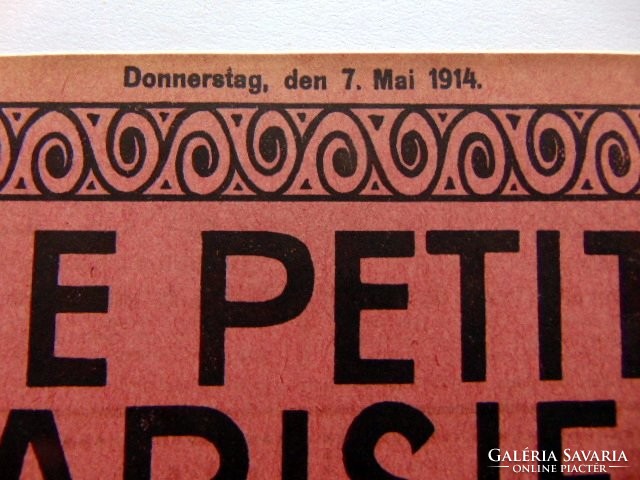 LE PETIT PARISIEN	1914	május	7 RÉGI ÚJSÁG