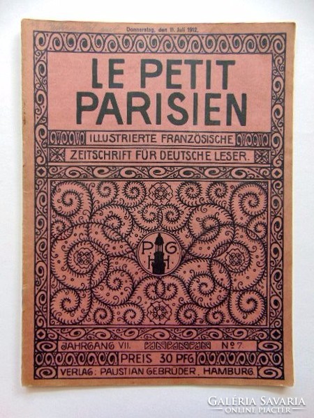 LE PETIT PARISIEN	1912	július	11 RÉGI ÚJSÁG