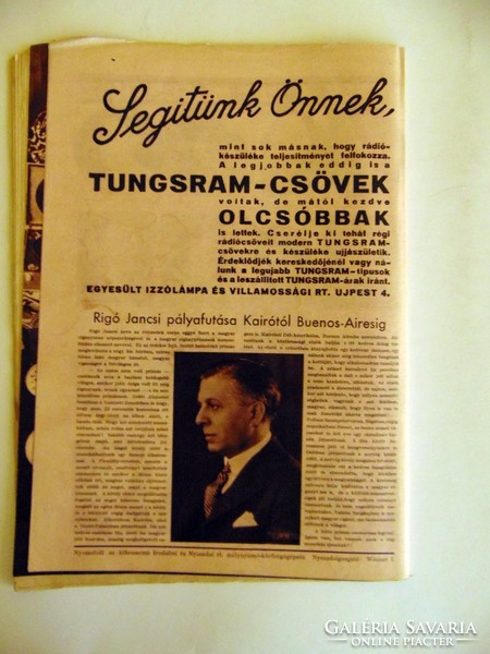 ÚJSÁG	Magyar		744	RÁDIÓÉLET	1932	december		2