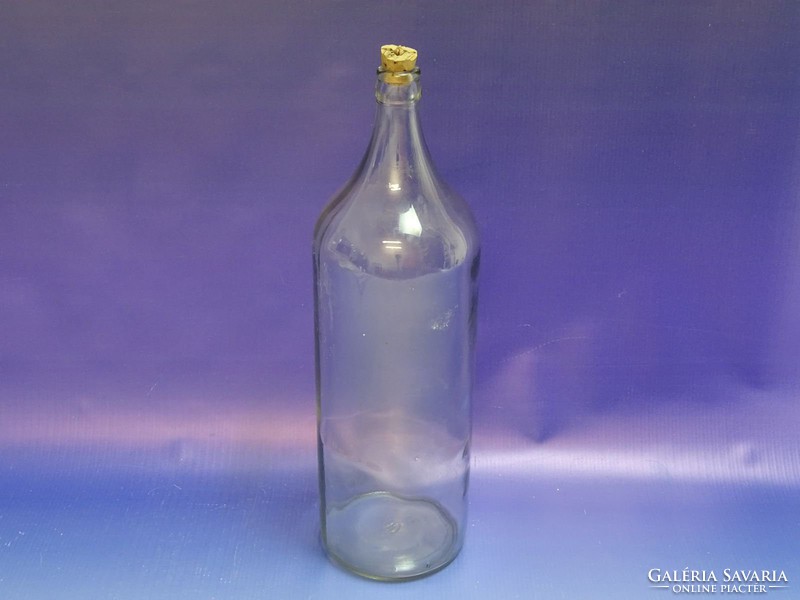 0I713 Régi nagyméretű boros üveg palack 35 cm