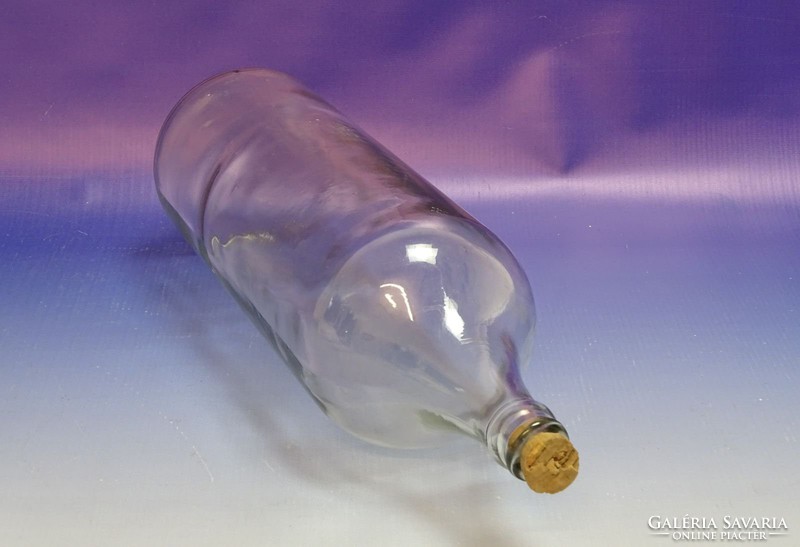 0I713 Régi nagyméretű boros üveg palack 35 cm