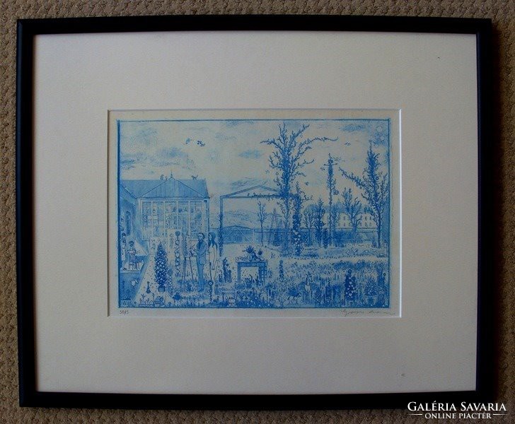 Gross arnold: Torda studio i. Extremely rare, early etching