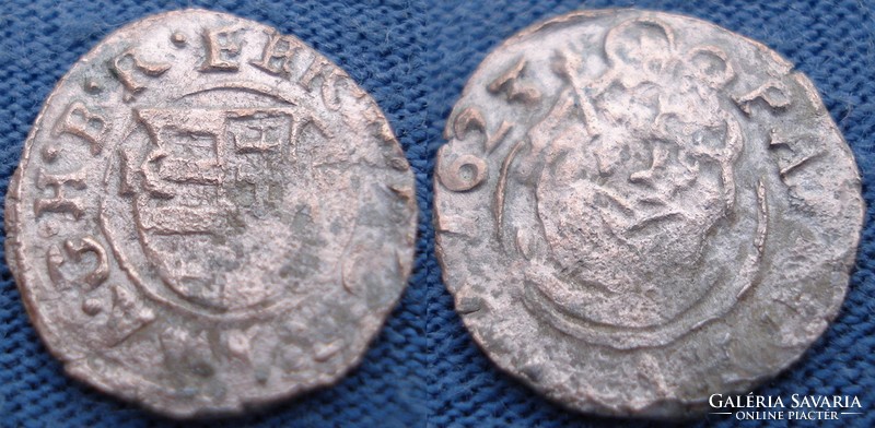 II. Ferdinand denarius 1623 ag silver