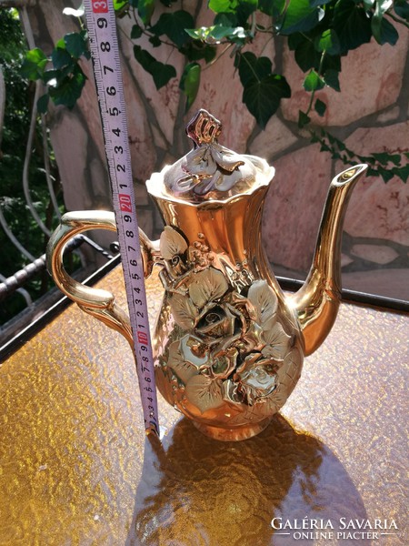 Gilded rose coffee spout