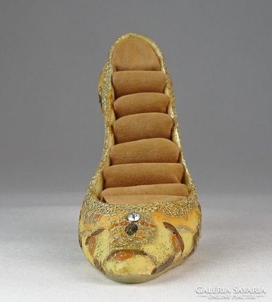 0O128 Magassarkú mini cipő alakú gyűrűtartó