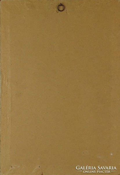 0O323 Spanyol cigány lány selyemkép 46.5 x 33 cm