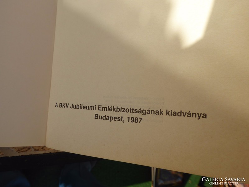 Antikvár könyv - A 100 éves budapesti villamosvasút története (1887-1987) Kőnig Ferenc