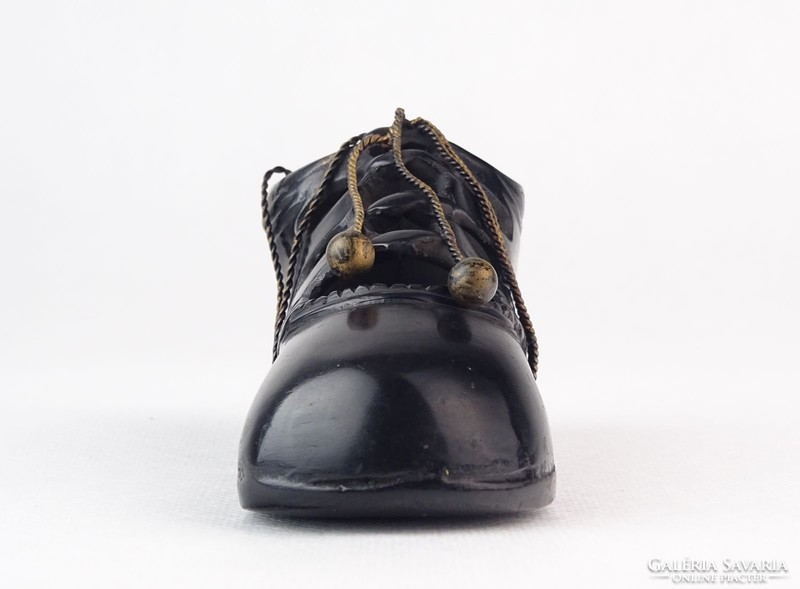 0O278 Kis méretű bronz cipő dísztárgy 12 cm