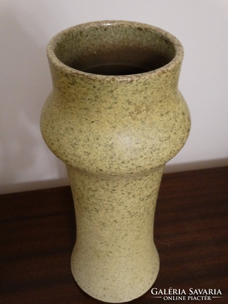 Retro kerámia váza, jelzett: M.E.