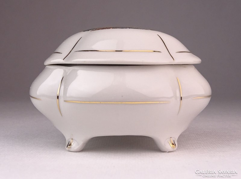 0O547 Régi német porcelán bonbonier LIPCSE