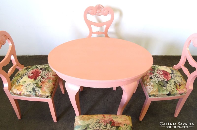 0O650 five-piece pink lounge set