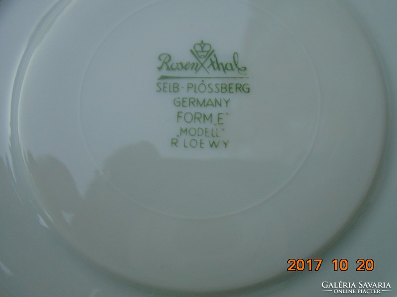 Rosenthal-Raymond Loewy-"Levelek"-sorozatból-kistányér-15,7 cm