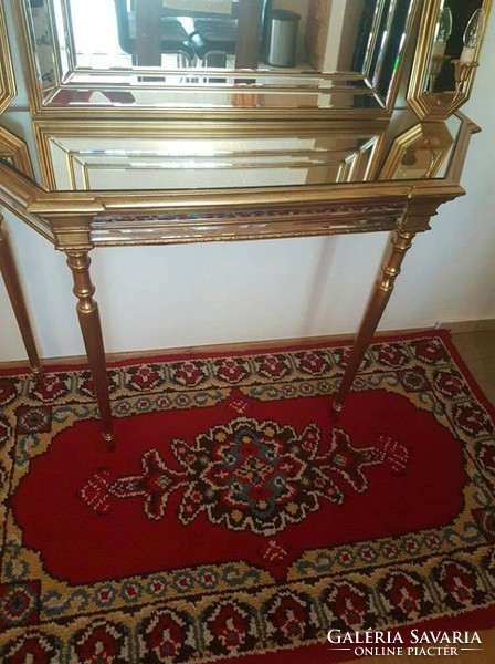 Deknudt brand gold furniture set with 2 wall arms