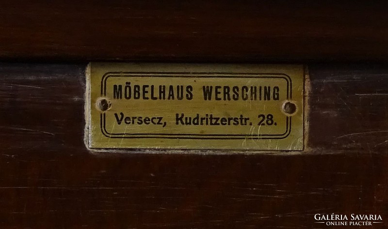 0O936 Jelzett Biedermeier ötajtós szekrény