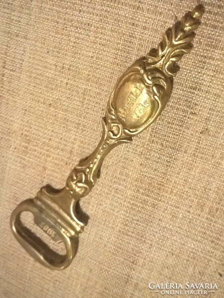 Beer opener with old copper pattern