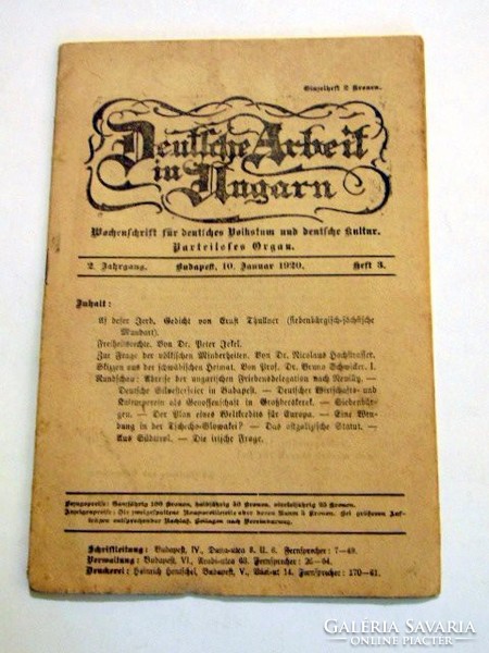 Külföldi újság 	1920	január		10		RÉGI ÚJSÁG	955