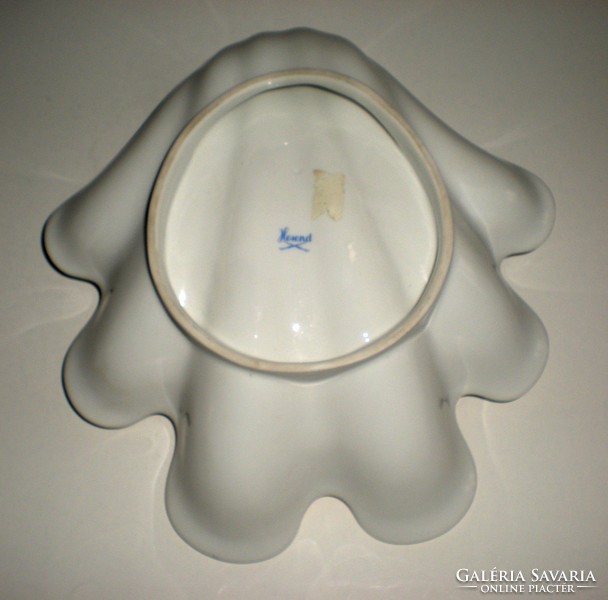 Herend flower pattern shell bowl