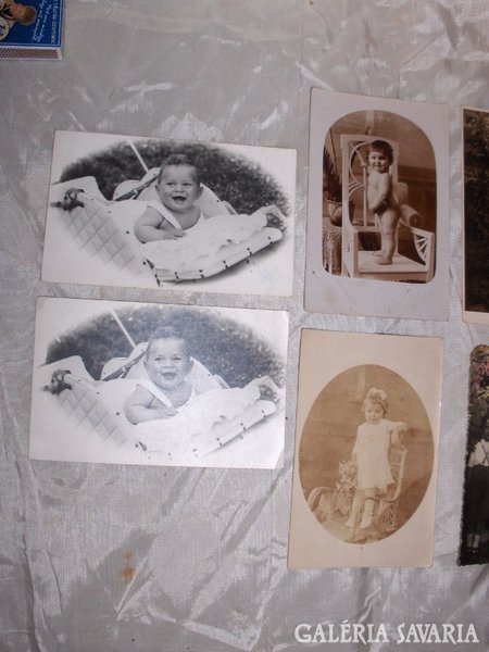 Régi baba és gyermek fotó - nyolc darab