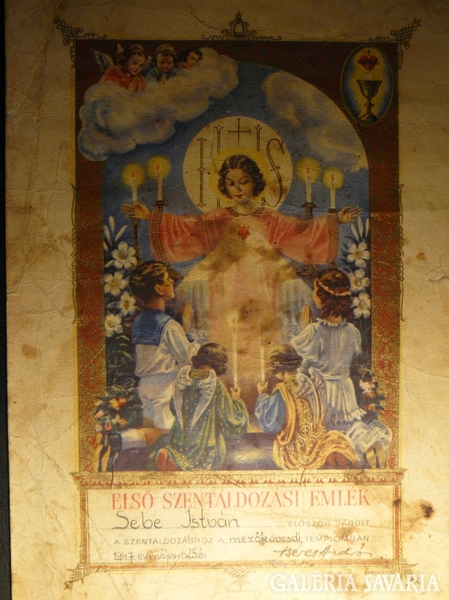 Első Szent Áldozási Emlék, 1947.