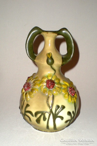 Art Nouveau faience vase/ turn teplitz 1900-1910