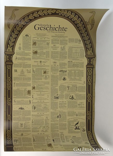 0P180 Német történelmi áttekintő plakát 70 x 100cm