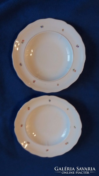 Zsolnay régi mély tányérok (2 db)