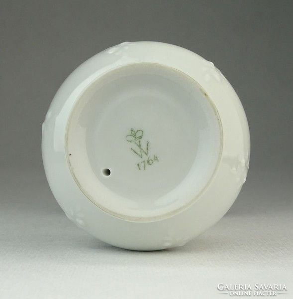 0P343 Wallendorf porcelán gyertyatartó 14 cm