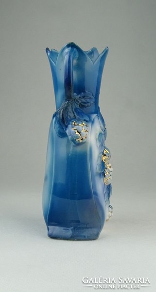 0P401 Régi szeder díszes porcelán váza 15 cm