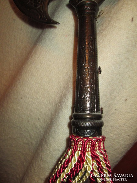Decorative cast iron halberd