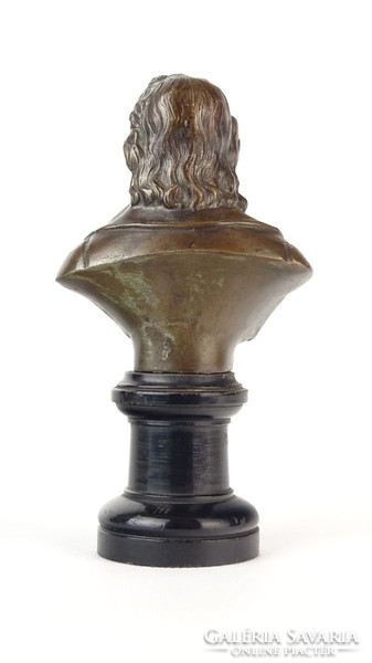 0P518 Antik Schiller bronzírozott mellszobor