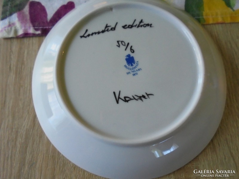 Hollóházi porcelán tányér Limited edition