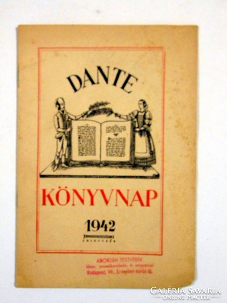 Book day dante price list 1941-42. Season 1942 old newspaper 1207