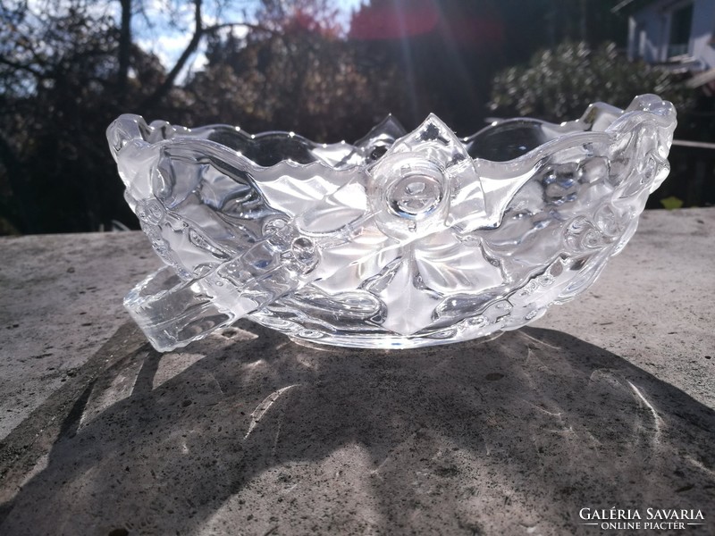 crystal glass basket,