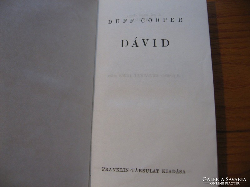 Duff Cooper - Dávid