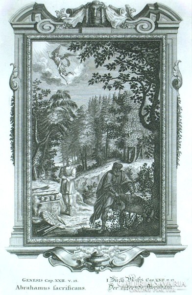 Német (?) metsző, 1800 körül : Ábrahám áldozata