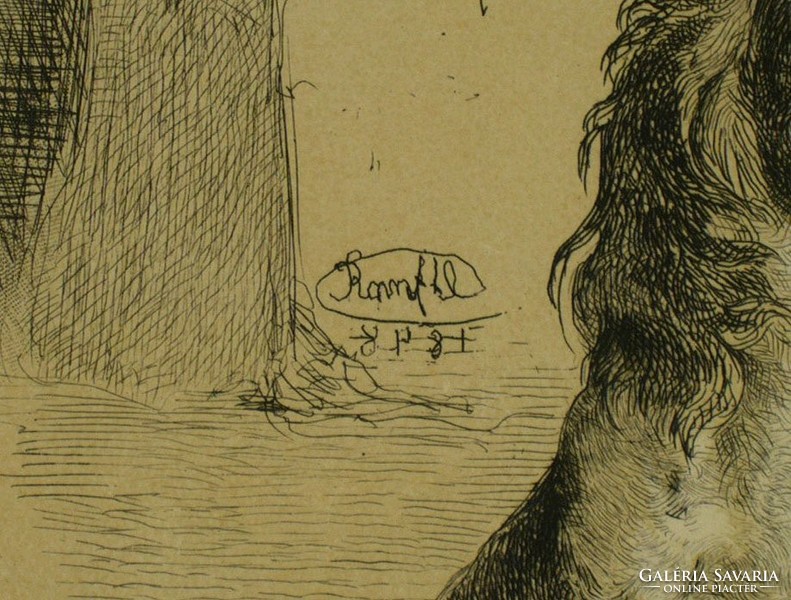 Osztrák művész : Kutyaportrék 1848