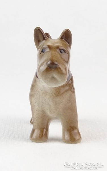 0P662 Régi porcelán foxi kutya