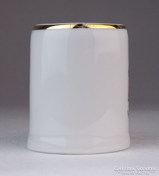 0P725 Kisméretű Liechtenstein porcelán bögre 6 cm