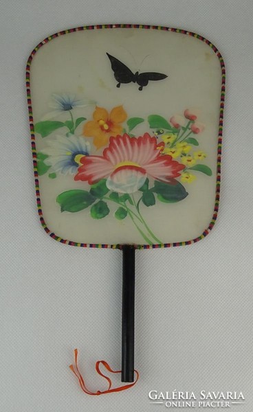 0P731 Gyönyörű kínai pillangós selyem legyező