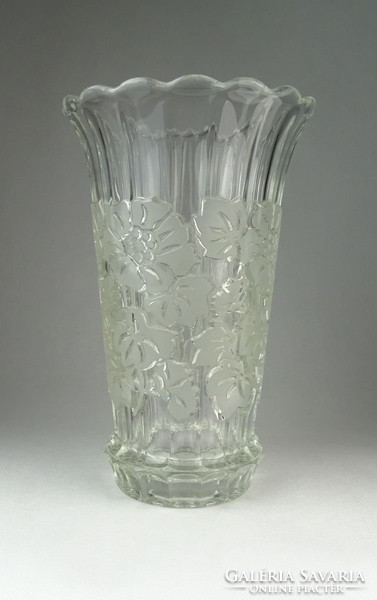 0P838 Nagyméretű üveg váza 26 cm
