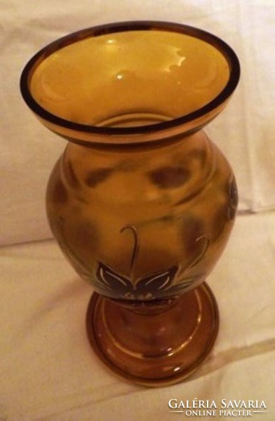 Aranyozott Kristályüveg Váza