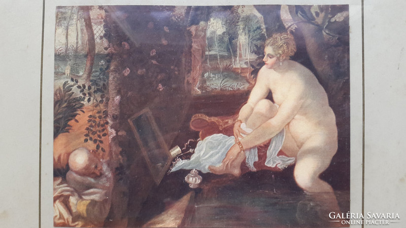 Tintoretto: susanna and die beiden alten zsuzsánna and the elders, the size of the print