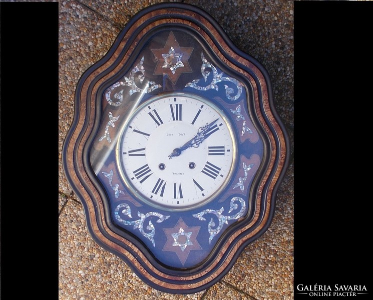 Antique Biedermeier wall clock 19th c