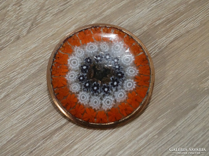 Millefiori brooch from Murano, 4,2 cm diameter