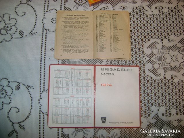 Diáknaptár 1957,  Brigádélet naptár  1974