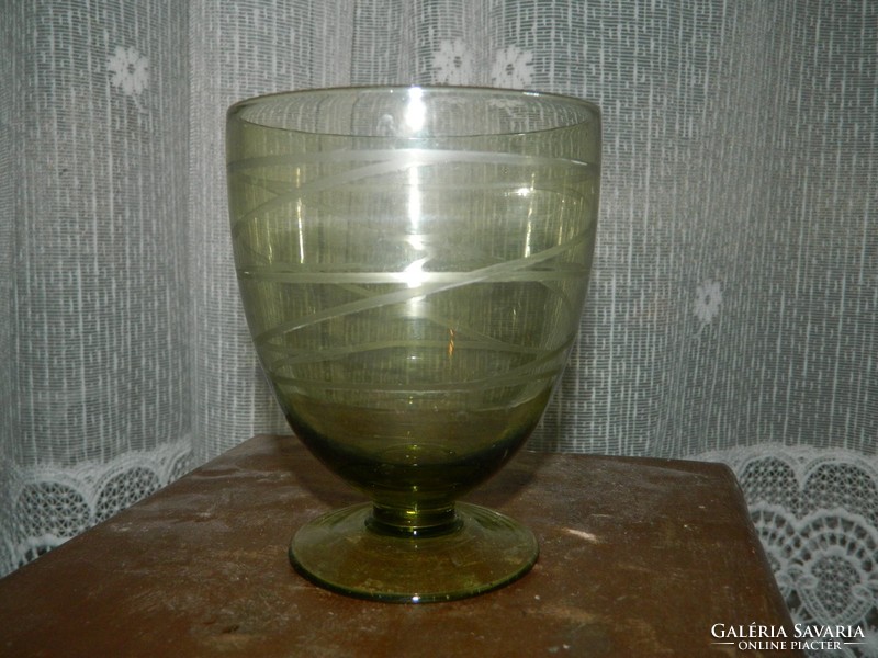 Antique light green hand polished cup