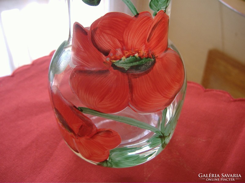 Beautiful vase with floral pattern