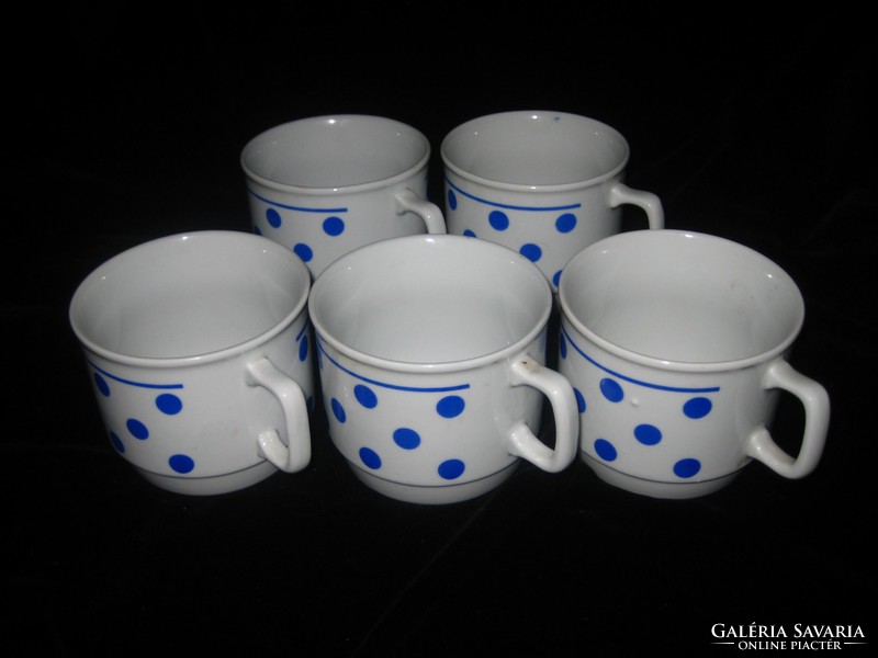 Zsolnay blue spotted tea cups