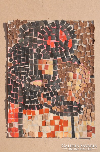 Mosaic design on paper